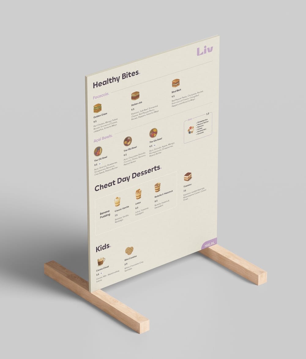 foamex menu